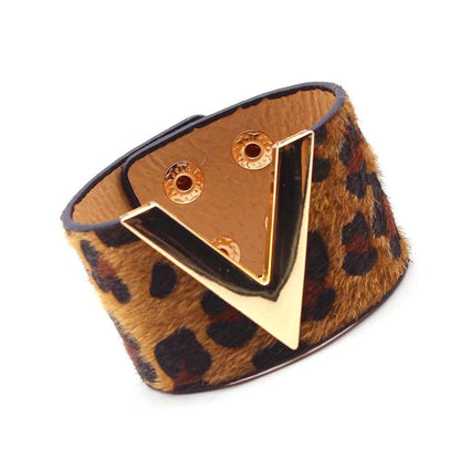 Leopard Charm Leather Bracelet - Gifting By Julia M