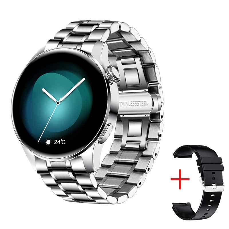 LIGE Bluetooth Smart Watch - Full Touch, Android iOS Watches gifting by julia m Steel silver 2 China 