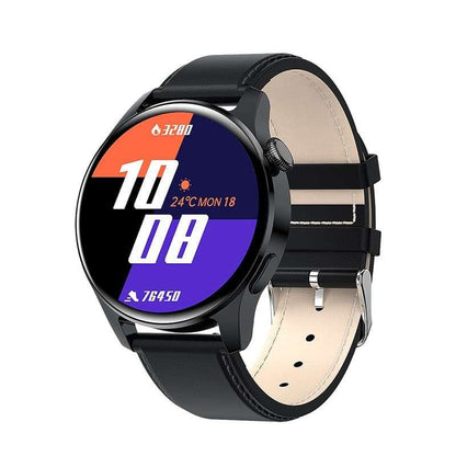 LIGE Bluetooth Smart Watch - Full Touch, Android iOS Watches gifting by julia m Lether black China 