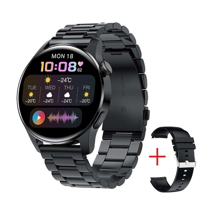 LIGE Bluetooth Smart Watch - Full Touch, Android iOS Watches gifting by julia m Steel black China 