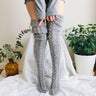 Long Knitted Winter Over the Knee Socks - Gifting By Julia M