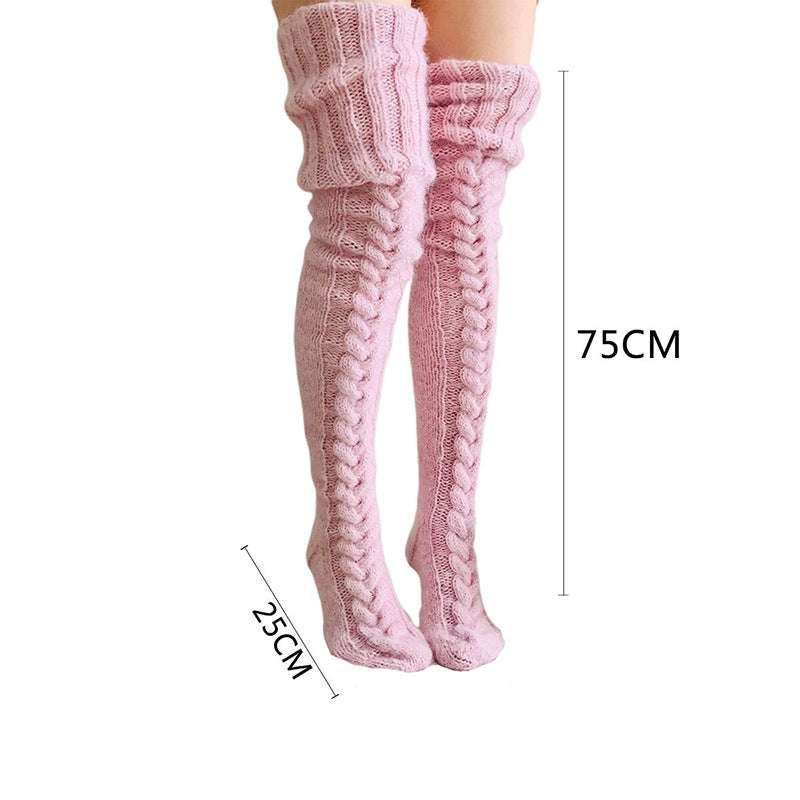Long Knitted Winter Over the Knee Socks - Gifting By Julia M