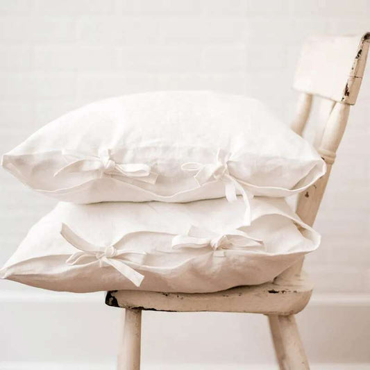 Luxe Linen King Pillowcase Set  Gifting By Julia M off white 48x74cm 2pcs 