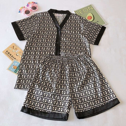 Luxury Curves Print V Neck Sleepwear Short - Perfectly Comfortable for Plus Size Women pajamas gifting by julia m   