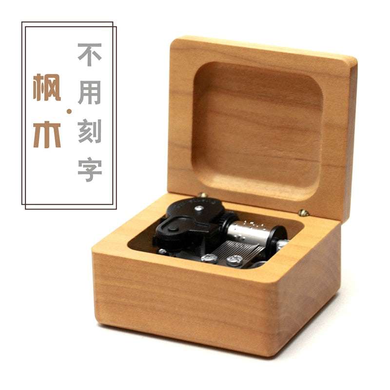 Maple Wood Music Box - Hand-cranked - Gifting By Julia M