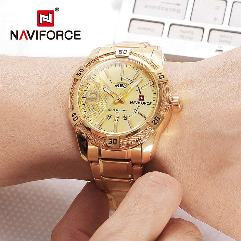 NAVIFORCE NF9117s - Stay stylish while keeping time with this 30M water resistant watch. - Gifting By Julia M