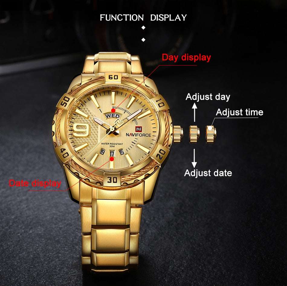 NAVIFORCE NF9117s - Stay stylish while keeping time with this 30M water resistant watch. - Gifting By Julia M