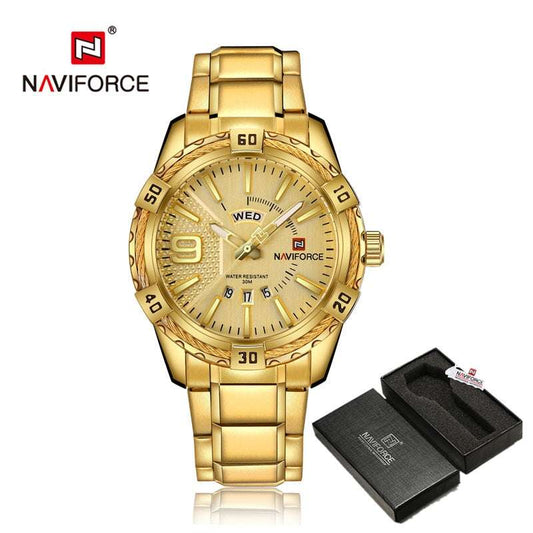 NAVIFORCE NF9117s - Stay stylish while keeping time with this 30M water resistant watch. Watches Gifting By Julia M GG BOX  