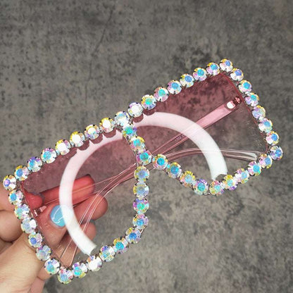 Oversized Glitter Crystal Sunglasses Sunglasses gifting by julia m   