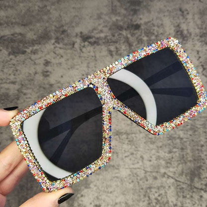 Oversized Glitter Crystal Sunglasses Sunglasses gifting by julia m   