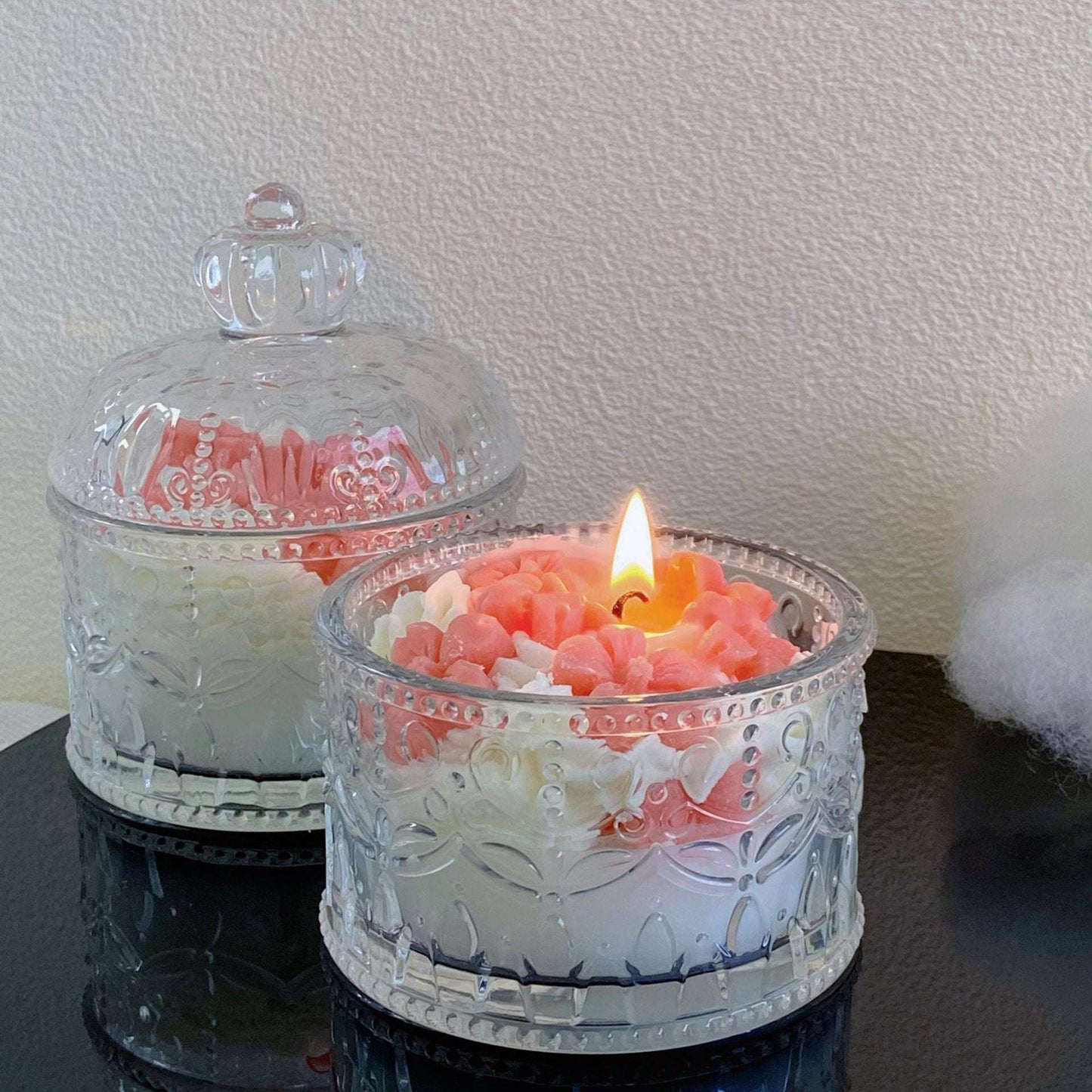 Peach Blossom Jar Candle peach blossom birthday cake scented candle jar gifting by julia m White peach oolong  