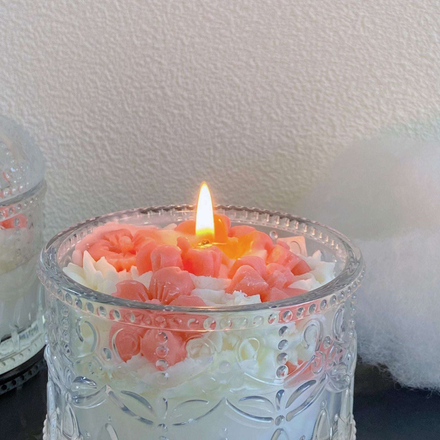 Peach Blossom Jar Candle peach blossom birthday cake scented candle jar gifting by julia m   