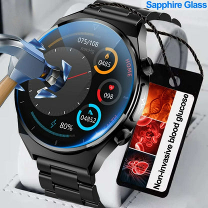 Sapphire Glucose Tracker Smartwatch smart watch medical watches for men gifting by julia m   