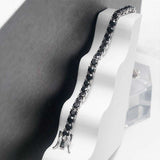 Sterling Silver Black Moissanite Tennis Bracelet - Gifting By Julia M