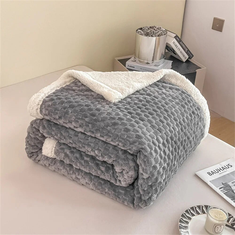 Svetanya Thick Blankets Throws Sherpa Fleece Plush Bedsheet Solid Color  Gifting By Julia M 20230938 100x150cm 
