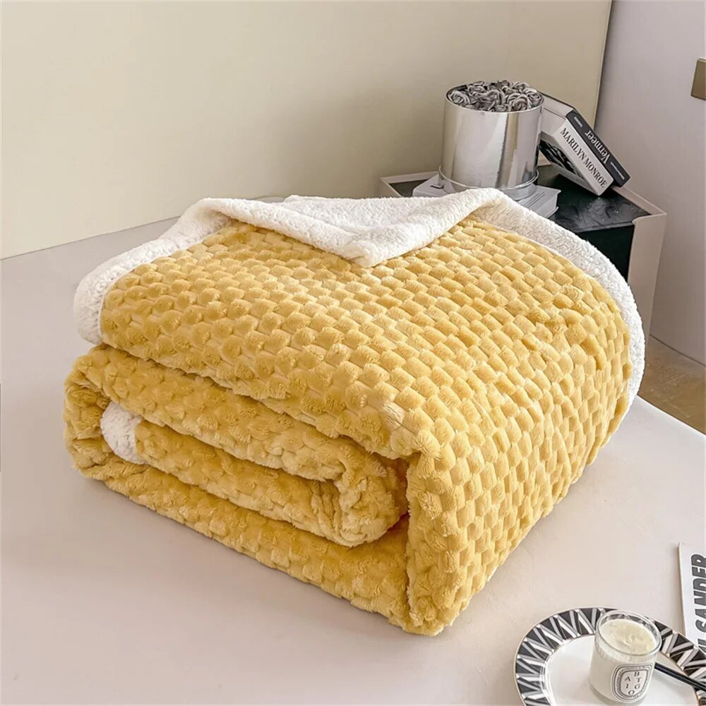 Svetanya Thick Blankets Throws Sherpa Fleece Plush Bedsheet Solid Color  Gifting By Julia M 20230939 100x150cm 