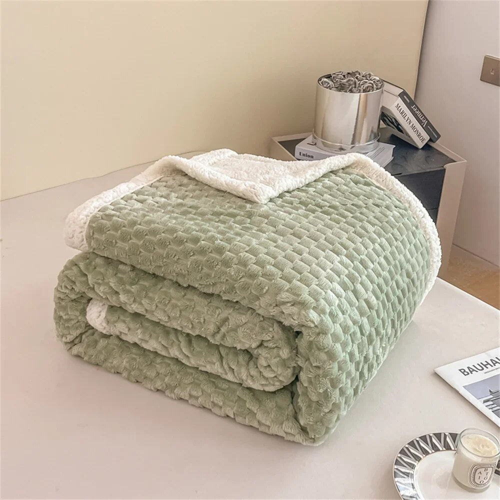Svetanya Thick Blankets Throws Sherpa Fleece Plush Bedsheet Solid Color  Gifting By Julia M 20230940 100x150cm 