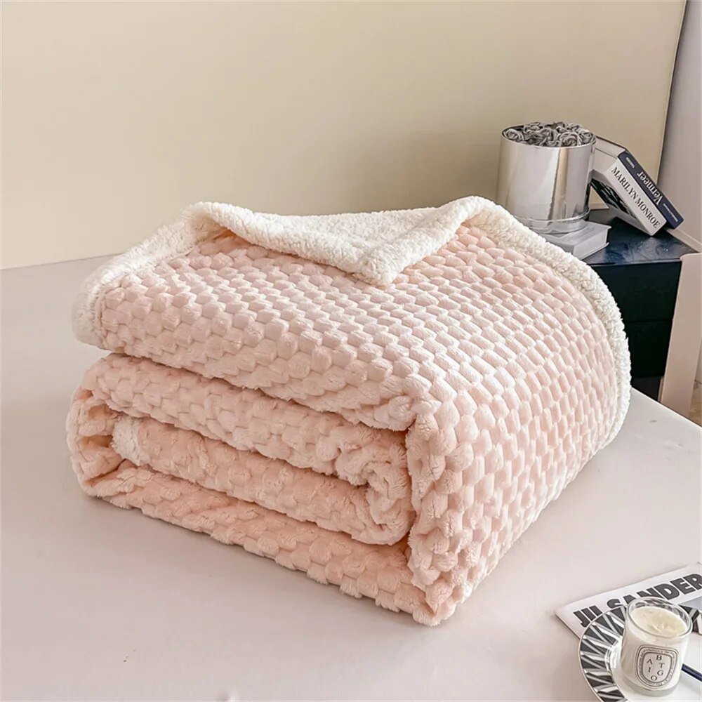 Svetanya Thick Blankets Throws Sherpa Fleece Plush Bedsheet Solid Color  Gifting By Julia M 20230945 100x150cm 