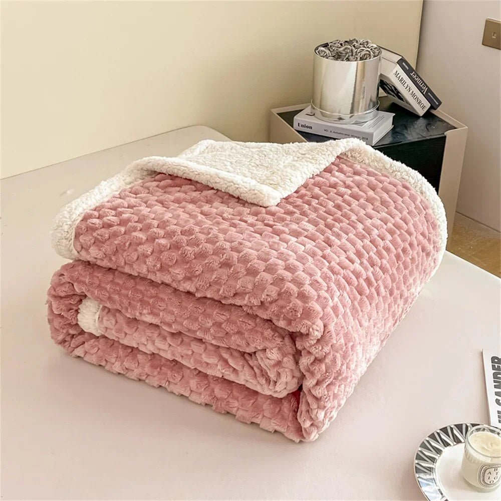 Svetanya Thick Blankets Throws Sherpa Fleece Plush Bedsheet Solid Color  Gifting By Julia M 20230944 100x150cm 