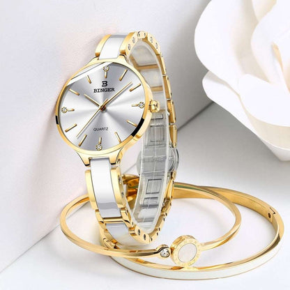 Switzerland Luxury Watch Bracelet Bangle Set - Gifting By Julia M