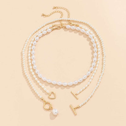 Vintage Baroque Pearl Heart Buckle Pendant Necklace Necklaces Gifting By Julia M   