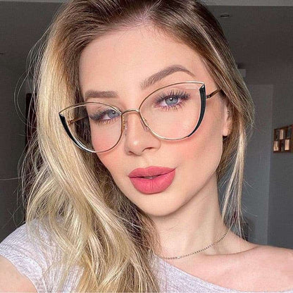 Vintage Vision: Customizable Retro Cat Eye Glasses for Women Sunglasses gifting by julia m   