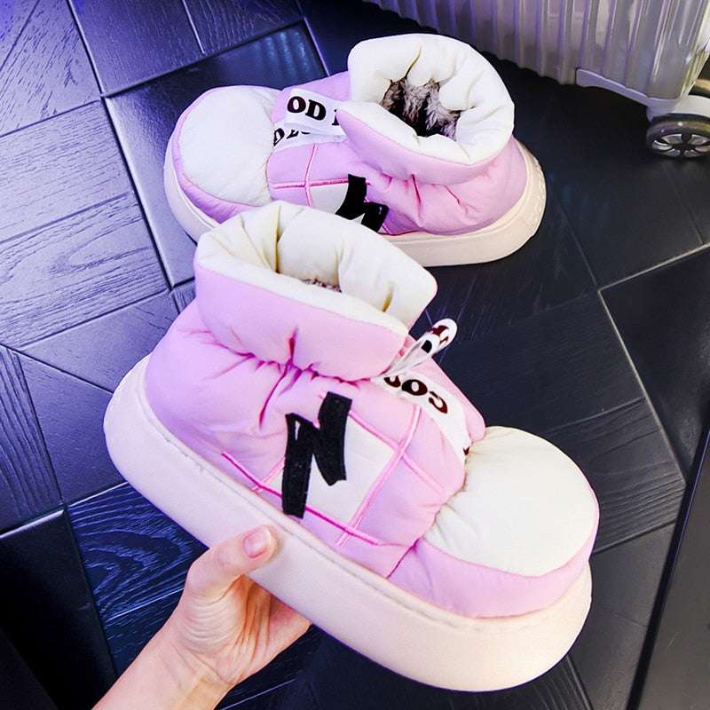 Winter Warm Plush Lining Slippers Wrapped Indoor Shoes WINTER GIFTS UNDER $100 Winter Warm Plush Lining Slippers Wrapped Indoor Shoes